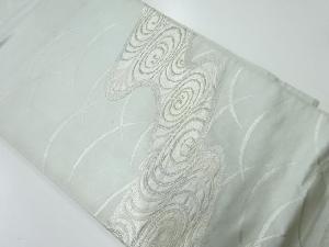 アンティーク　流水に芝草模様織出し袋帯（材料）